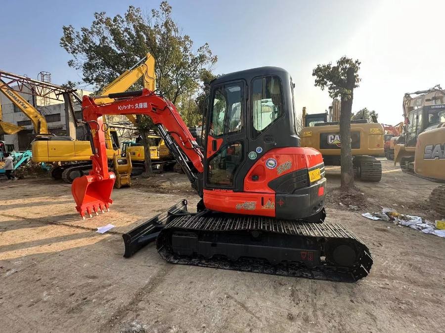 48HP Used Old Kubota Excavator U55-4 Second Hand Diggers Original Japan