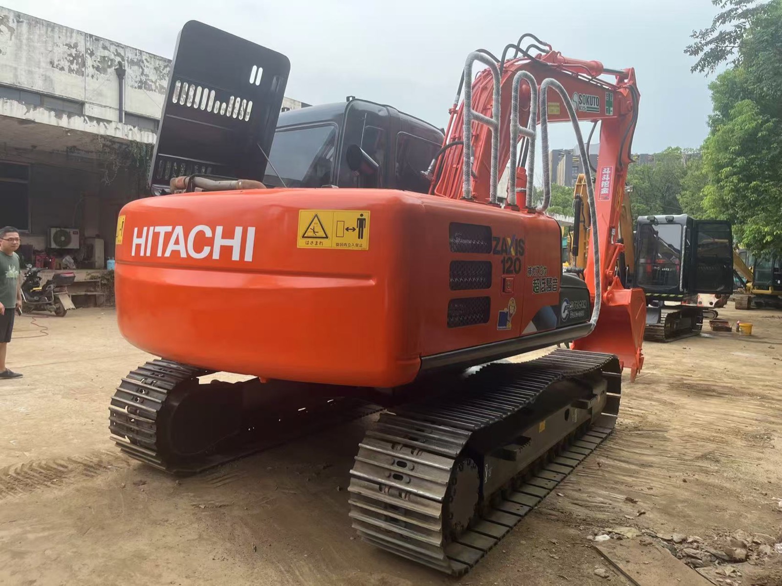 Hitachi 120 used excavator 0 photo 4