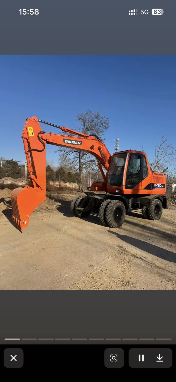 Used Doosan DH150W-7 Excavator for Sale