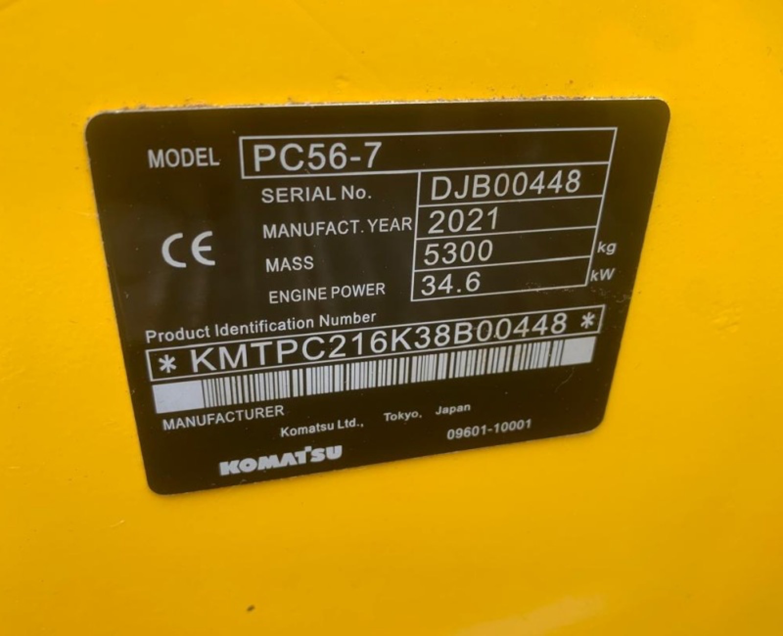 Komatsu PC56 Mini used excavator 0 photo 3