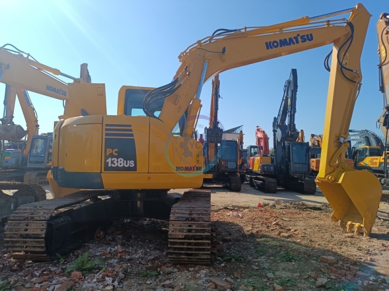 Used 13Ton PC138us Excavator Second Hand Crawler Digger For Sale
