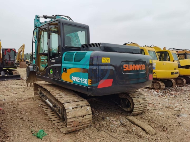 Sunward SWE150E Wheeled Second-hand Excavator China Brand Swe150e Used Digger 15TON on Cheap Price Sale