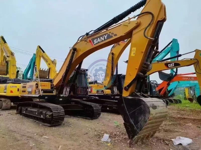 Bucket Rod Digging Force 180kN SANY 365H Used Crawler Excavator Engine Cooled to 50℃ in Desert Test