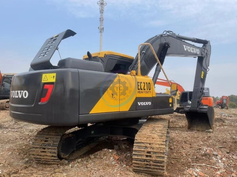 Tracked Used Volvo Excavator EC210 20Ton Earth Removal Equipment