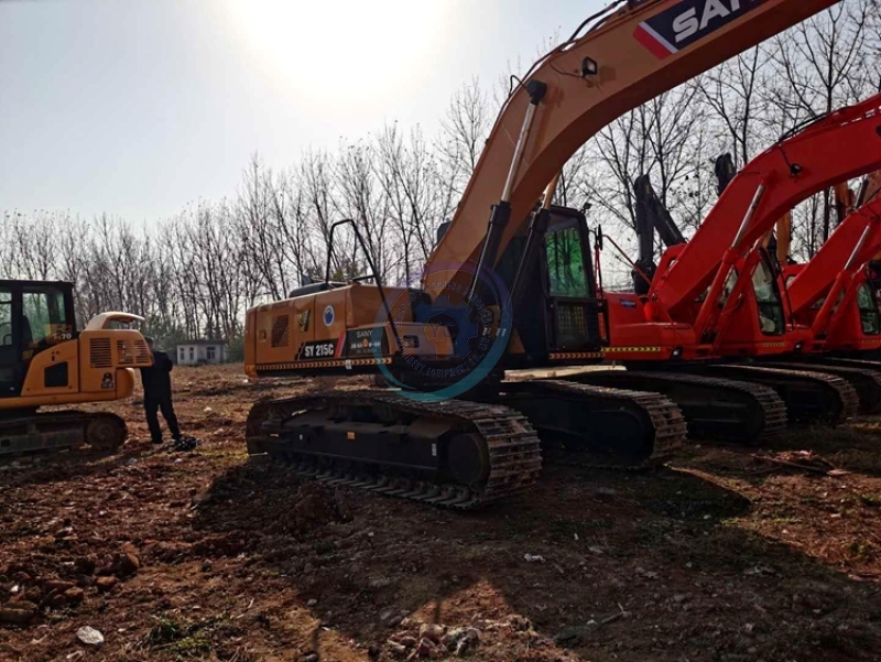 118KW 21900KG Hydraulic Used Sany Excavator SY215C SY215CPro