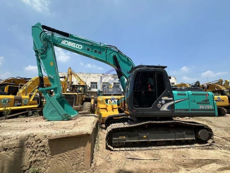 Original Midi Old Used Kobelco Excavator SK200 114KW 20Ton