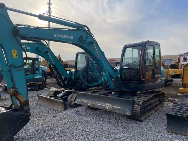 8 Ton Weight Machinery Used Excavator Sunward SWE80E Second Hand Sunward 80E Excavator