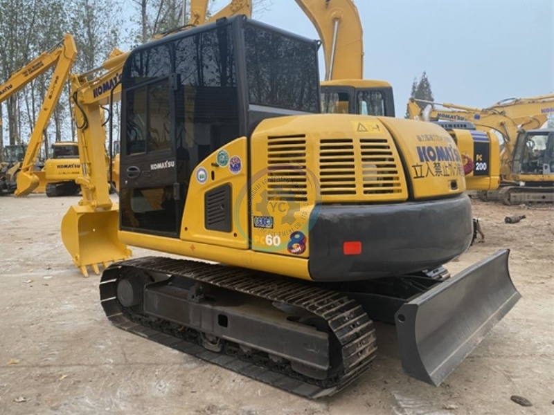 6T Turbocharged Used Komatsu Excavator PC60 Hydraulic Crawler