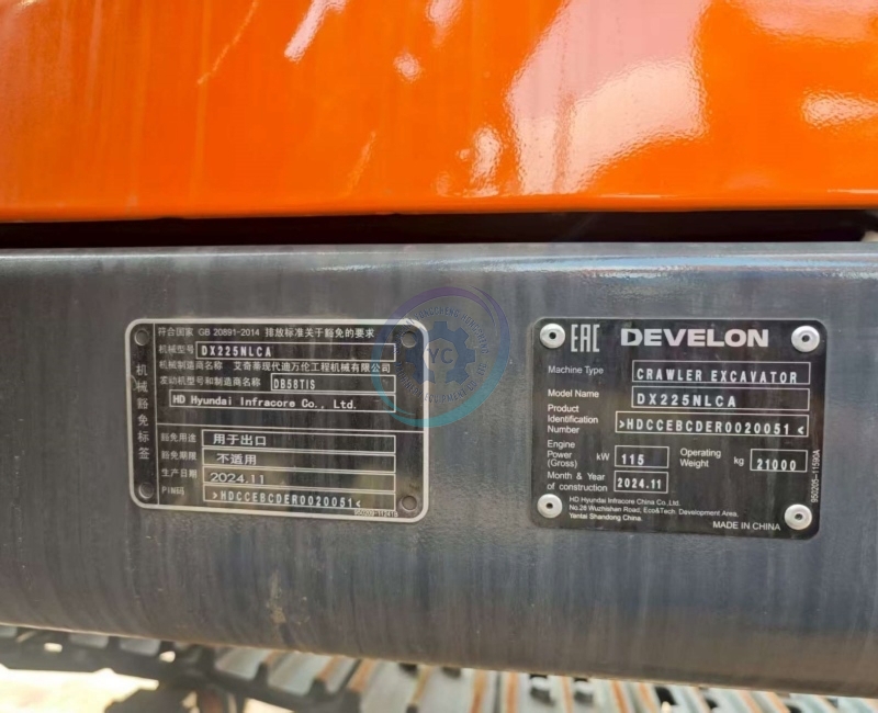 Used Doosan DX225NLCA Excavator for Sale