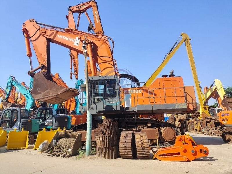 Japan Hitachi Ex1200 Second Hand Excavator Machine 120T