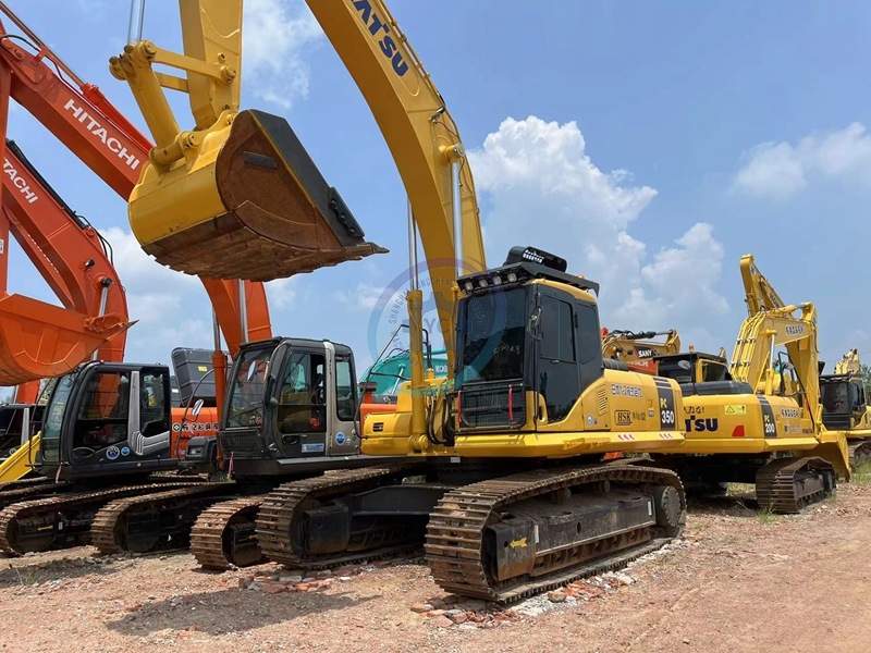 Used Japan Second Hand Komatsu PC350-7 Digger 35 Ton Excavator Machine