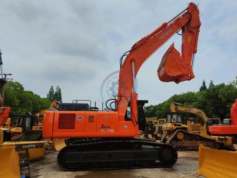 Large Scale Repossessed Hitachi Zx450 Equipment Trader Excavator 45Ton Isuzu Engine
