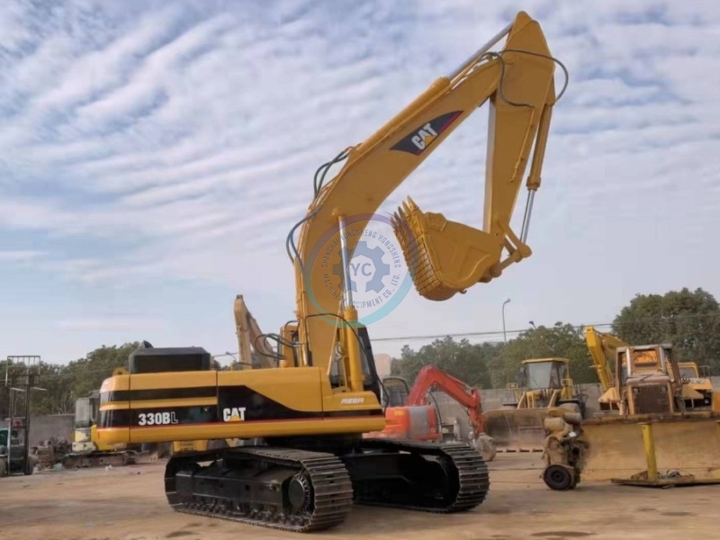 Large Used CAT Excavator 330BL Digger For Road Construction