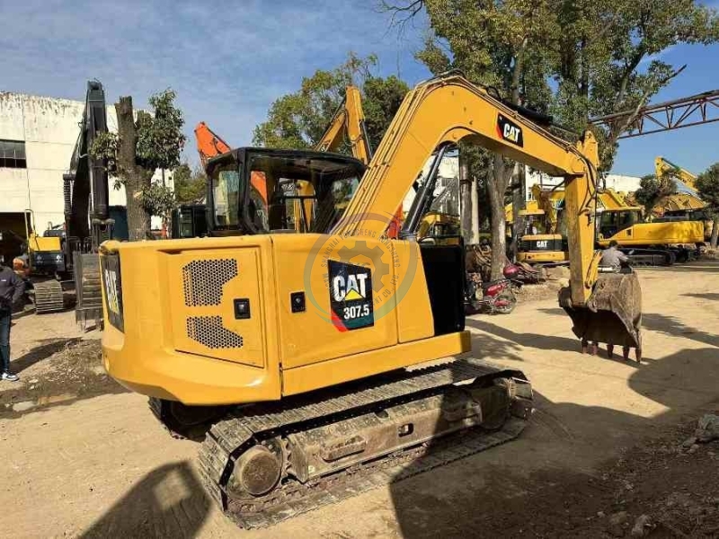 High Performance Caterpillar 307.5 Pre Owned Mini Excavator Used Micro Excavator
