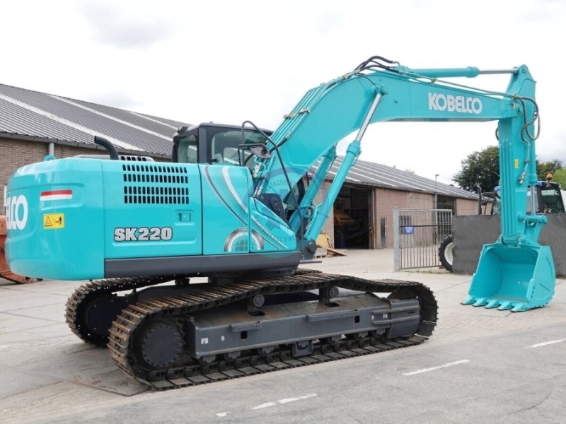 Turbocharged Hydraulic Second hand Kobelco SK220 Excavator Digger 22900KG