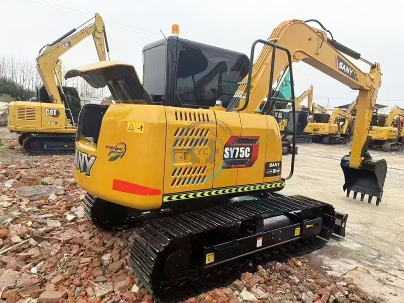Hot Sale Used Sany SY75C 75c-9 SY75C-10 Excavator 7.5 Ton Excavator Crawler Excavator Price