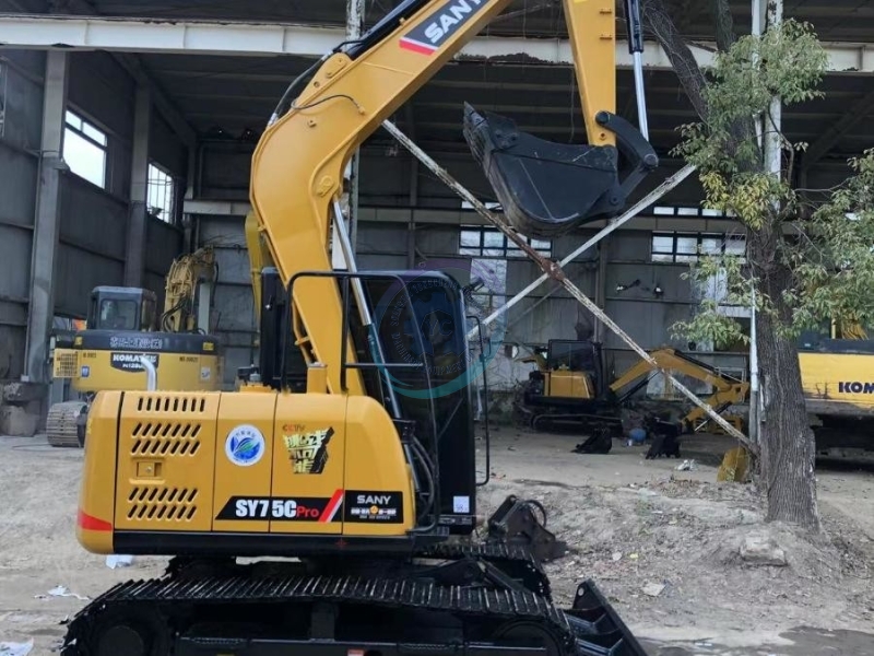 Mini SY75CPro Used Sany Excavator Digger Earth Excavation Equipment