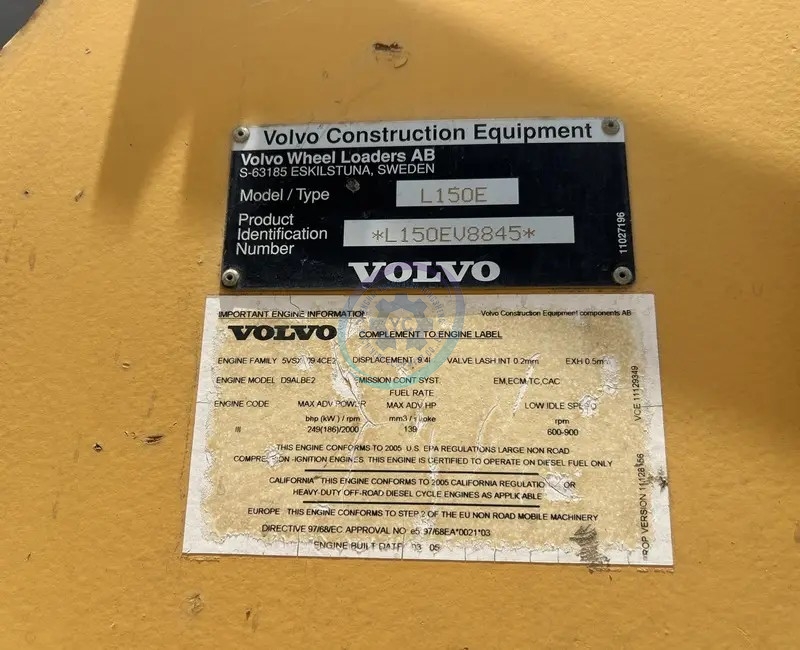 Cargadora de ruedas Volvo L150E usada en venta