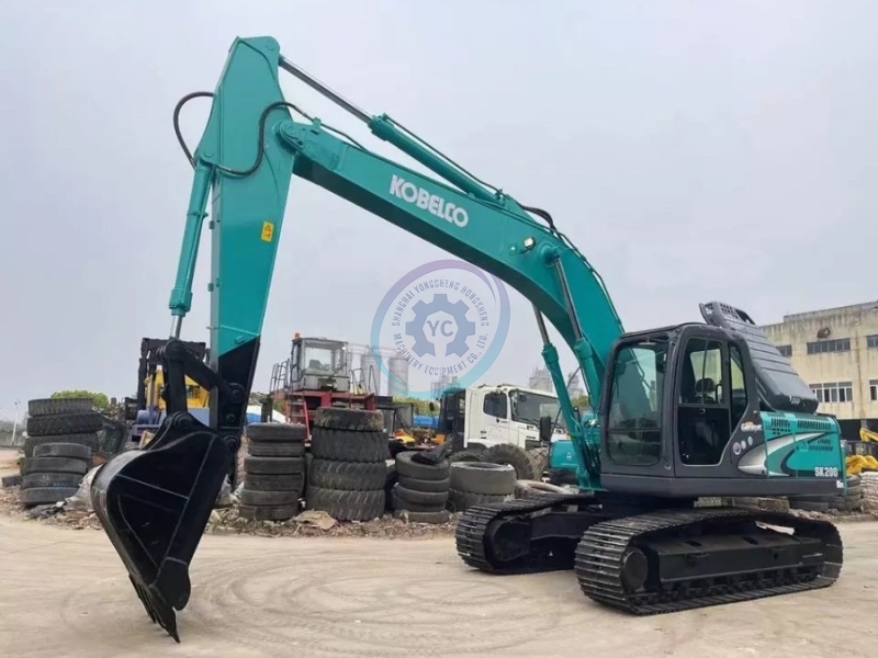 High Quality Used Kobelco Excavator SK200 Japan Original Road Digging Machine 20 Ton