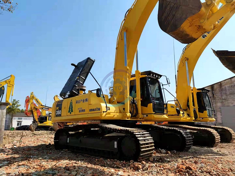 High Performance Used Komatsu PC350-7 Excavator 35 Ton Japan Original Second Hand High Quality Engine Gearbox Gear-Stock