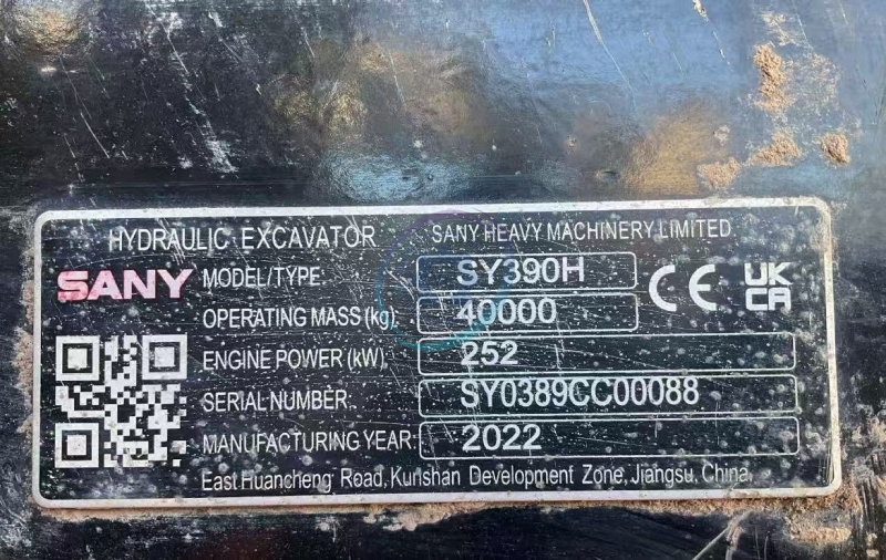 Used SANY 390H Excavator for Sale