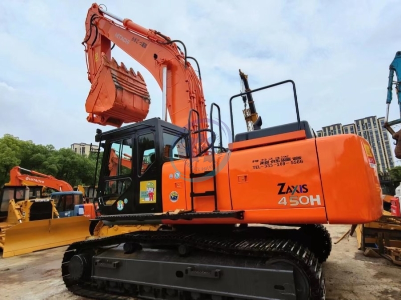 Large Scale Repossessed Hitachi Zx450 Equipment Trader Excavator 45Ton Isuzu Engine